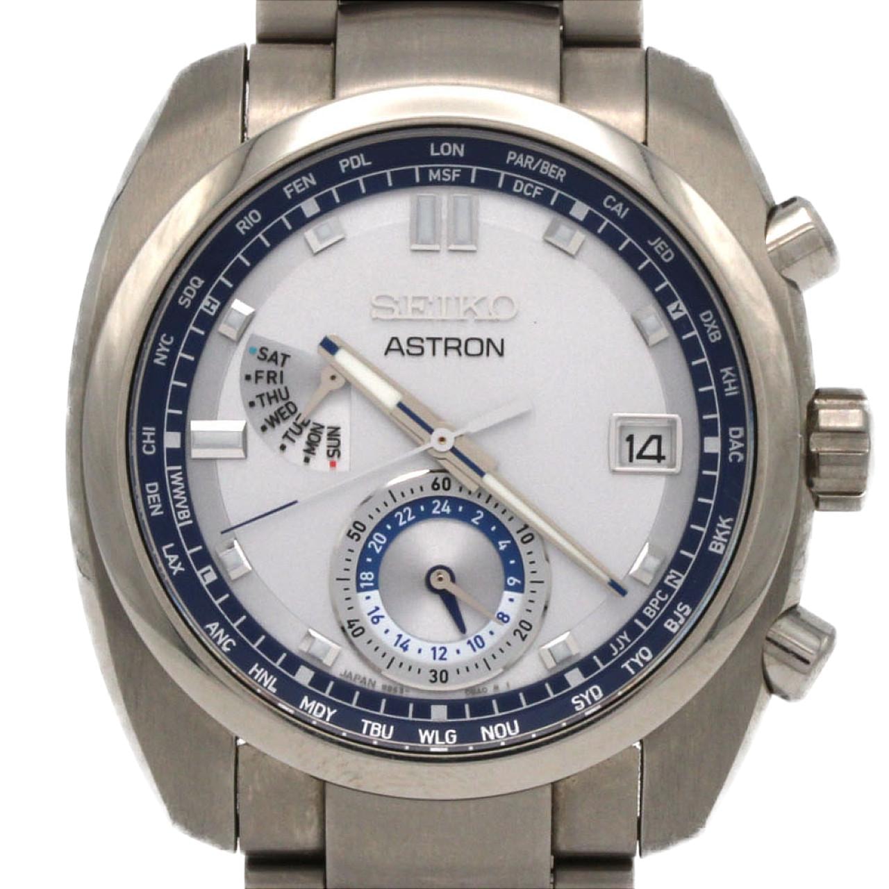 セイコー アストロン LIMITED 電波時計 8B63-0AZ0/SBXY001 TI ソーラークォーツ