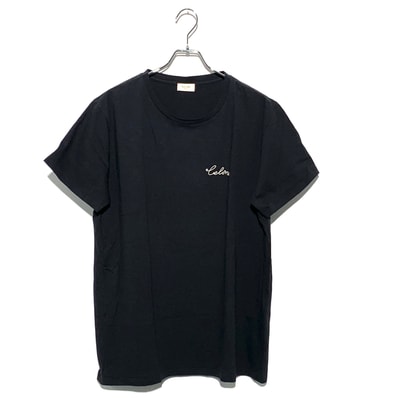 CELINE Cotton Embroidery T-Shirt Black