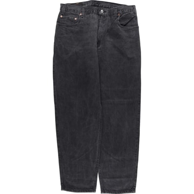 古着 00年代 リーバイス Levi's 40562-7113 LOOSE FIT TAPERED LEG ブラックデニム テーパードデニムパンツ メンズw37相当/eaa483001