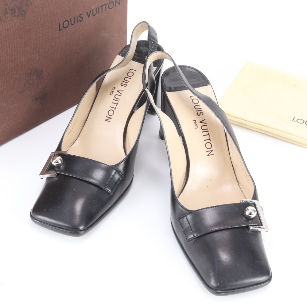 ルイヴィトン 36 1/2 23.5cm 相当サンダル レザー