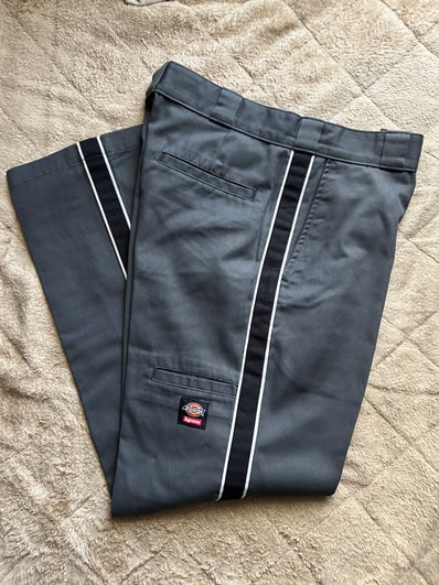Supreme x Dickies Stripe 874 Work Pant "Charcoal"