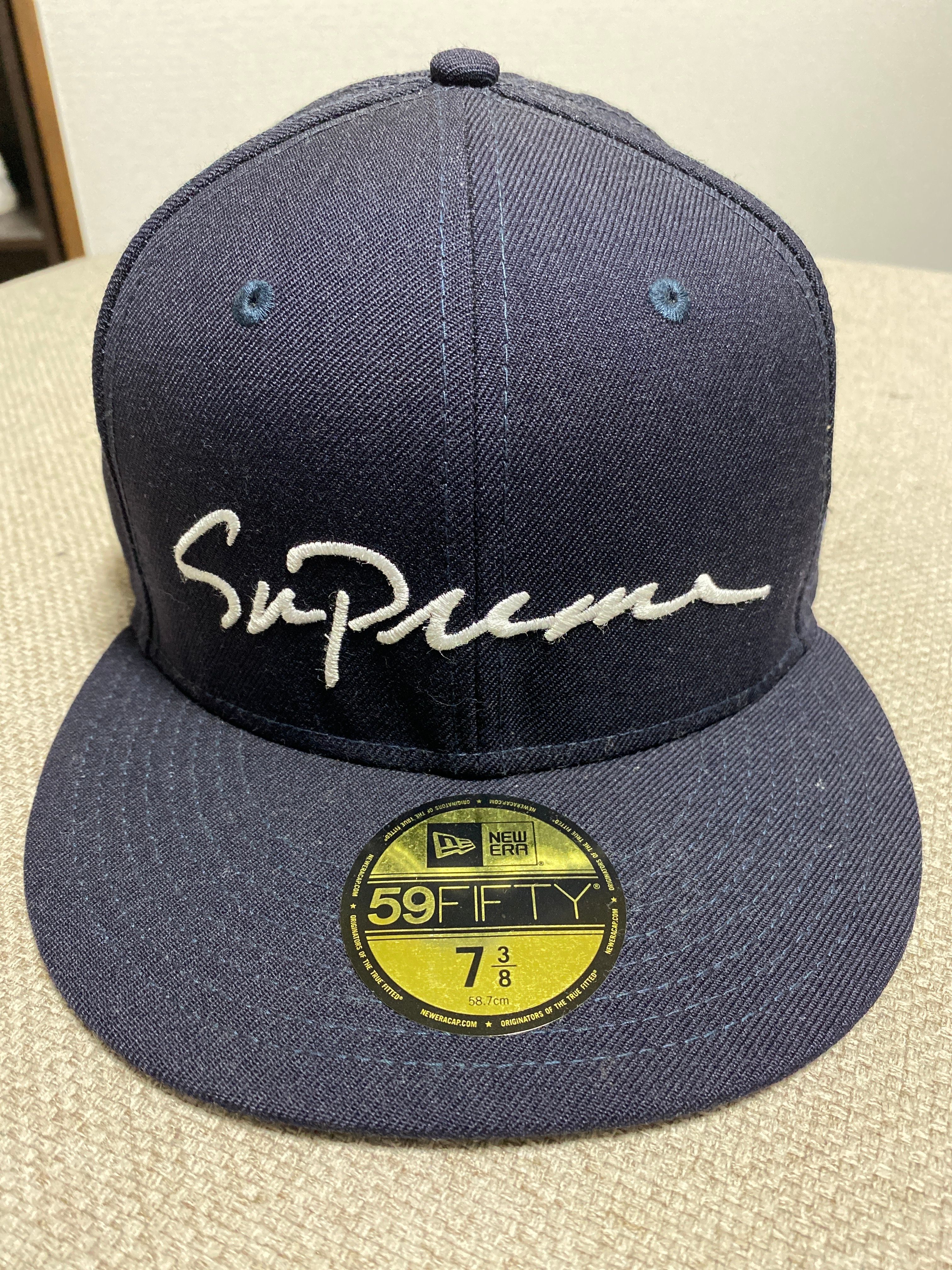 Supreme Classic Script New Era "Navy"