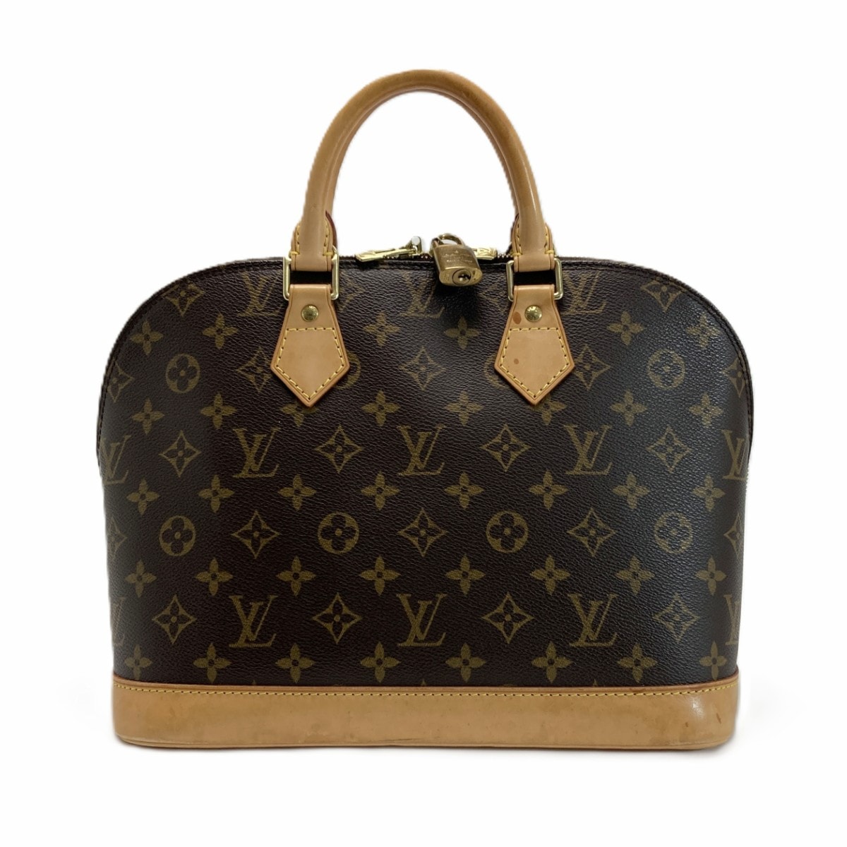 LOUIS VUITTON ルイヴィトン モノグラム アルマ ハンドバッグ M51130 パドロック有