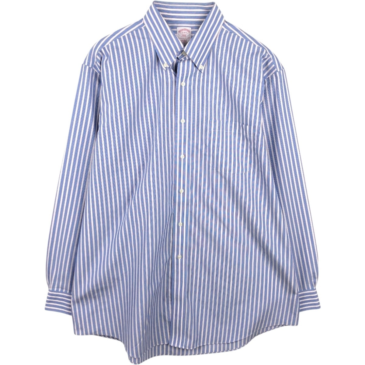 古着 ブルックスブラザーズ Brooks Brothers 346 長袖 ボタンダウンストライプシャツ メンズXL相当/eaa662597