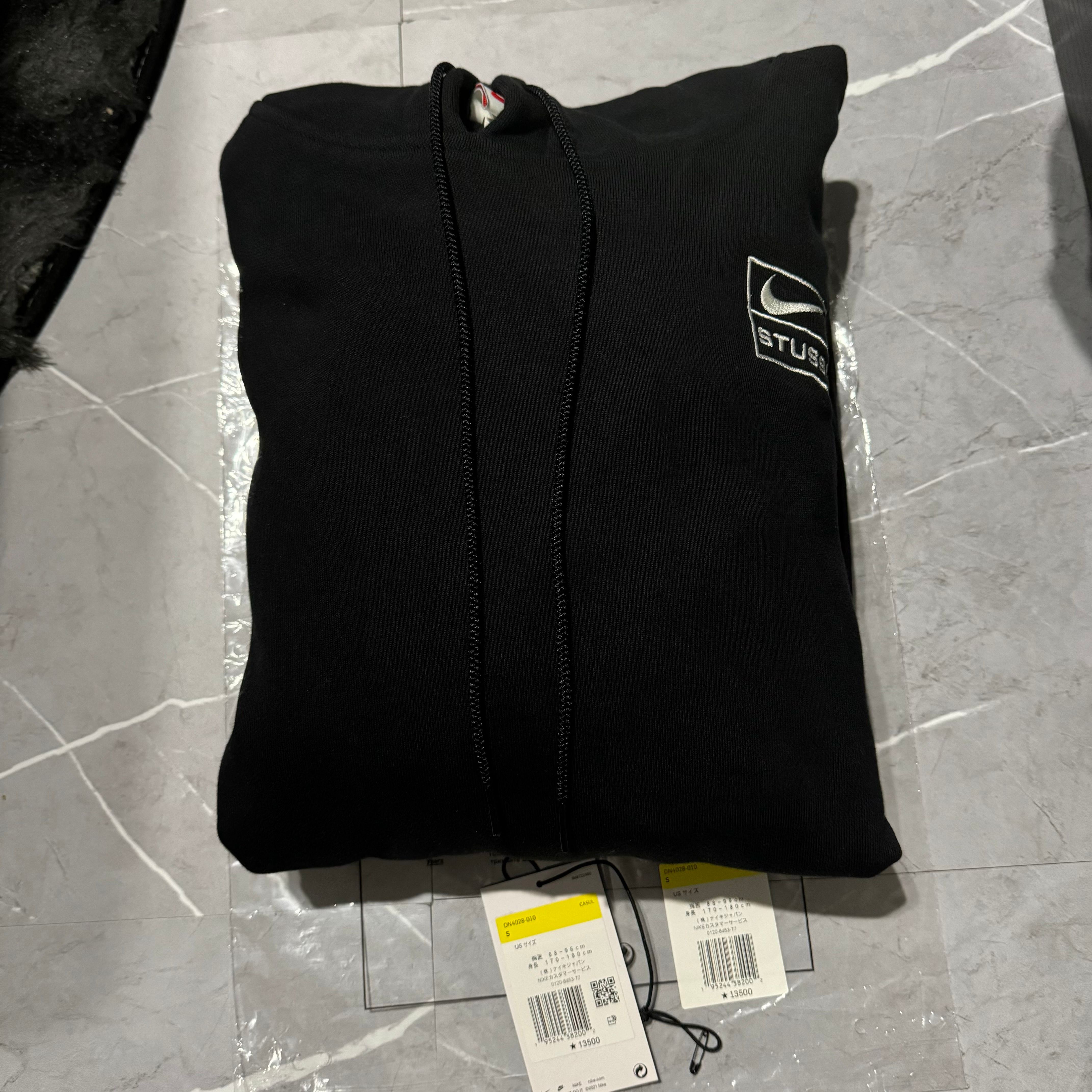 Stussy × Nike NRG Washed Hoodie (US Size) "Black" DN4028-010