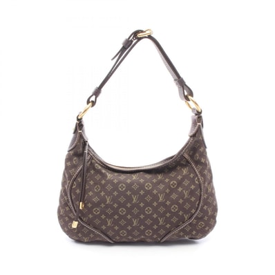 ルイ・ヴィトン LOUIS VUITTON マノンPM ショルダーバッグ バッグ キャンバス レザー モノグラム・ミニ・ラン エベヌ レディース ブラウン系 M95621 【中古】