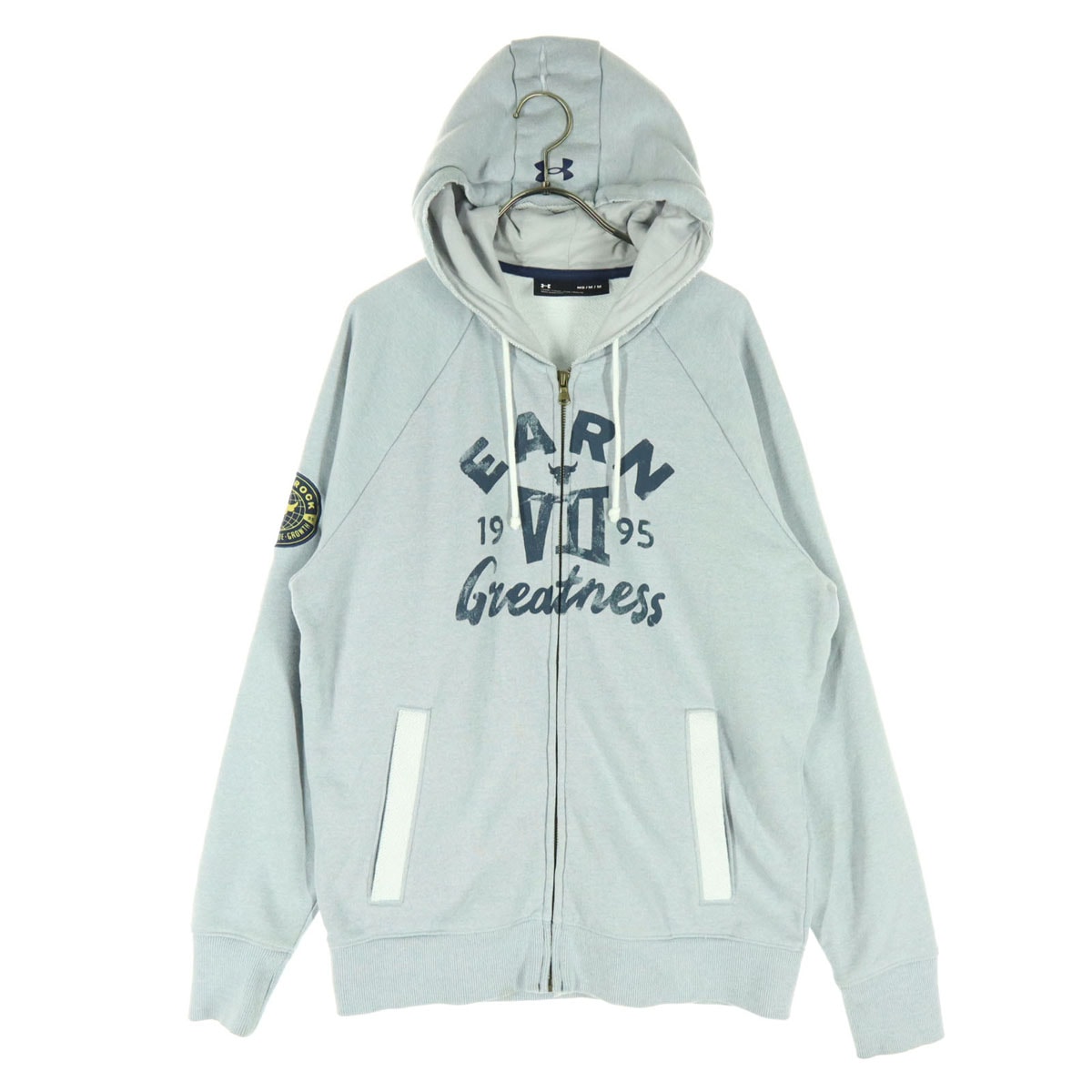 UNDER ARMOUR アンダーアーマー 長袖 ジップパーカー MD グレー