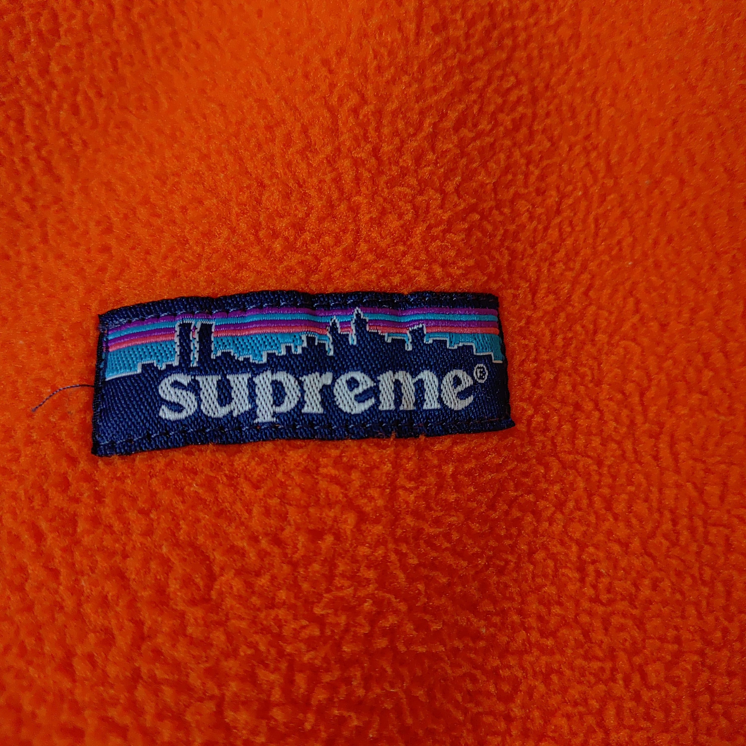Supreme x Patagonia-Style Logo Fleece Jacket "Orange"