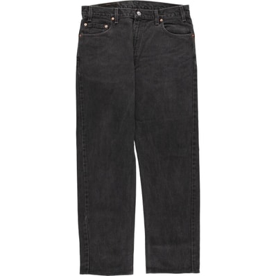 古着 00年代 リーバイス Levi's 505 REGULAR FIT STRAIGHT LEG ブラックデニム テーパードデニムパンツ USA製 メンズw35相当/evb033110