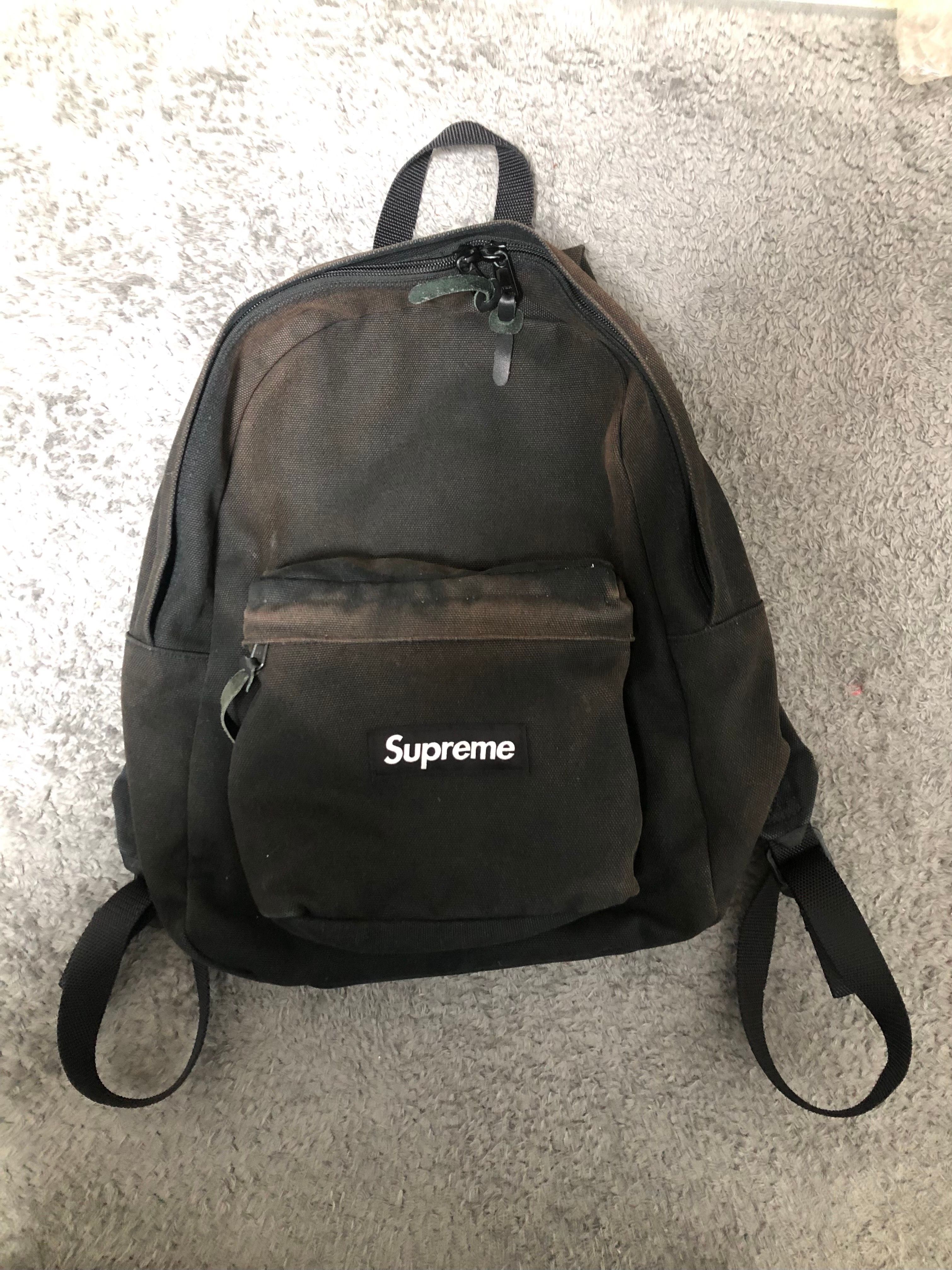Supreme Canvas Backpack "Black"