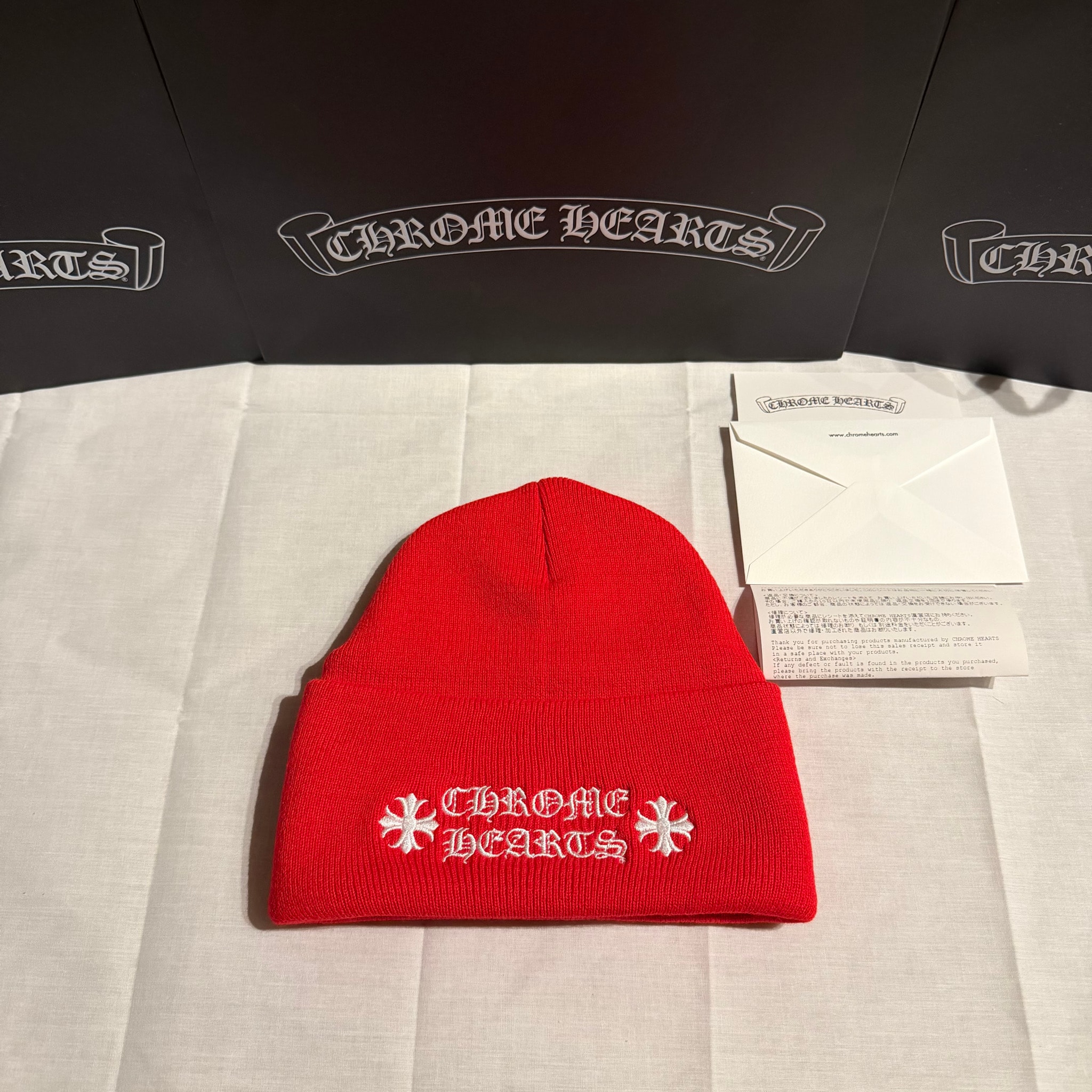 Chrome Hearts Wool Watch Cap Logo Embroidery Beanie "Red"