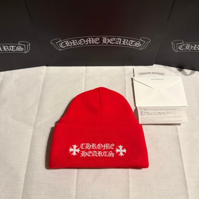 Chrome Hearts Wool Watch Cap Logo Embroidery Beanie "Red"