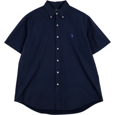 古着 ラルフローレン Ralph Lauren CLASSIC FIT クラシックフィット 半袖 ボタンダウンシャツ メンズL相当/eaa648008