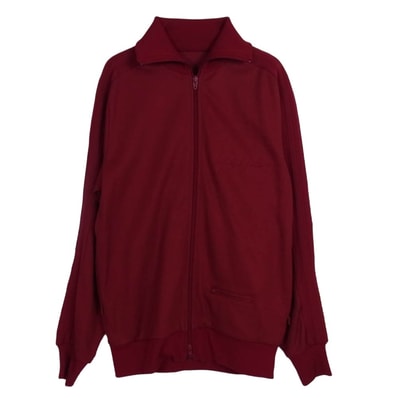 Yohji Yamamoto ヨウジヤマモト ジャケット × ADIDAS アディダス 19SS FK9856 BECKENBAUER TRACKTOP ロゴ刺繍 ベッケンバウアー トラックジャケット ジャージ エンジ系 M【中古】
