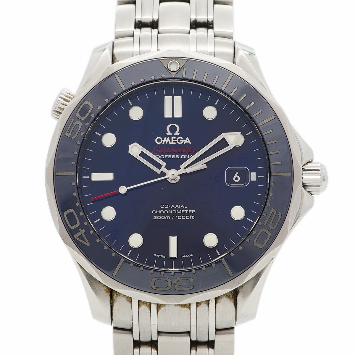 【6wda0051】オメガ シーマスター 212.30.41.20.03.001 ネイビー文字盤【中古】腕時計 メンズ
