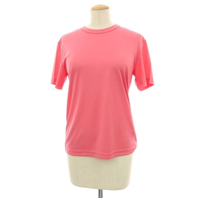 【中古】コムデギャルソン COMME des GARCONS 2025年春夏 ポリエステル クルーネック 半袖Tシャツ ピンク【サイズXS】【レディース】