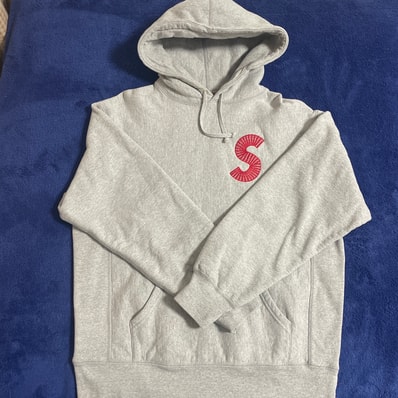 Supreme S Logo Hooded Sweatshirt "Heather Grey" (20FW)