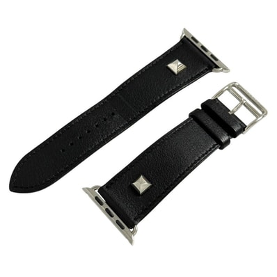 エルメス アップルウォッチ バンド ストラップ メドール スタッズ 黒 42mm