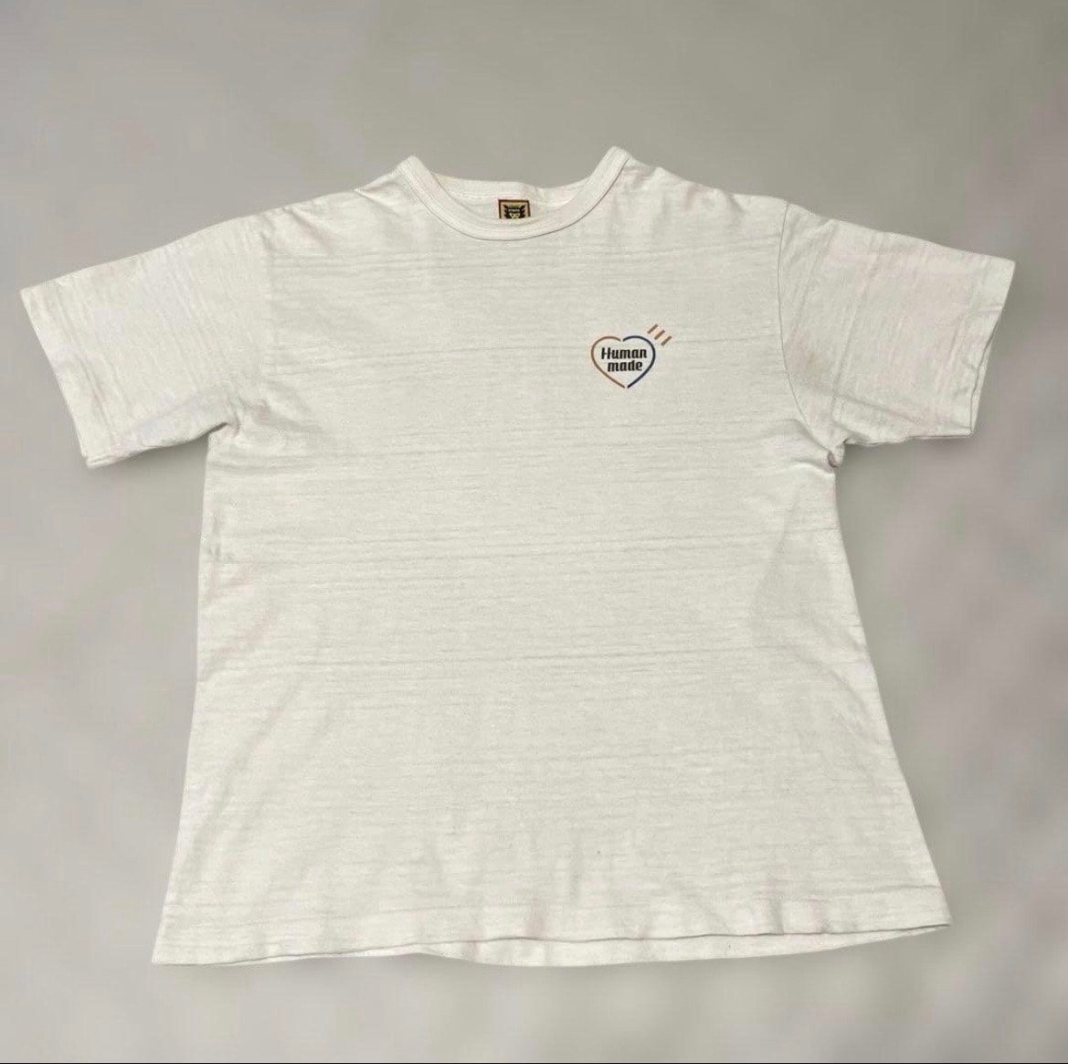 HUMAN MADE ホワイトTシャツ バックグラフィックロゴ Lサイズ