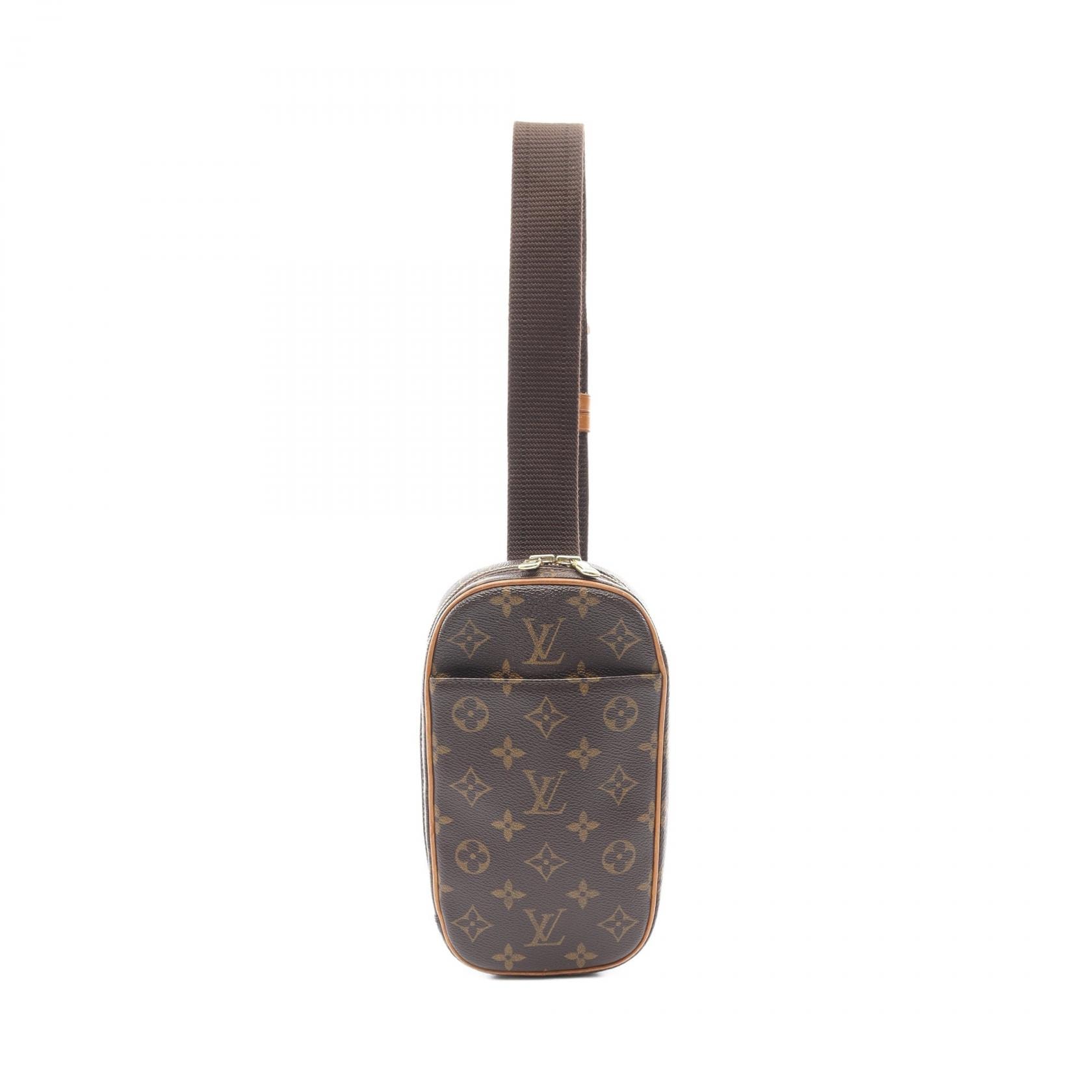 ルイ・ヴィトン LOUIS VUITTON ポシェットガンジュ ウエストバッグ ボディバッグ バッグ PVCコーティングキャンバス レザー モノグラム メンズ レディース ブラウン系 M51870 【中古】