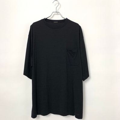 COMOLI Summer Wool S/S Tee "Black"