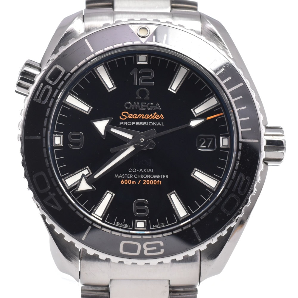 オメガ OMEGA 215.30.40.20.01.001 シーマスター 600 プラネットオーシャン CO-AXIAL 自動巻き メンズ 良品 保証書付き 腕時計 J#150040