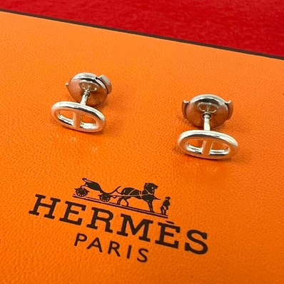 HERMES エルメス シェーヌダンクル ピアス シルバー925 ピアス シルバー
08556