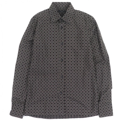 極美品 グッチ 長袖シャツ ブラック メンズ 38