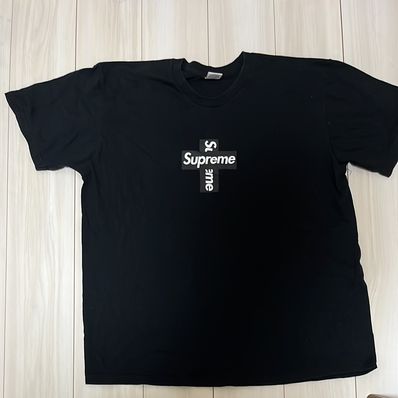 Supreme Cross Box Logo Tee "Black"