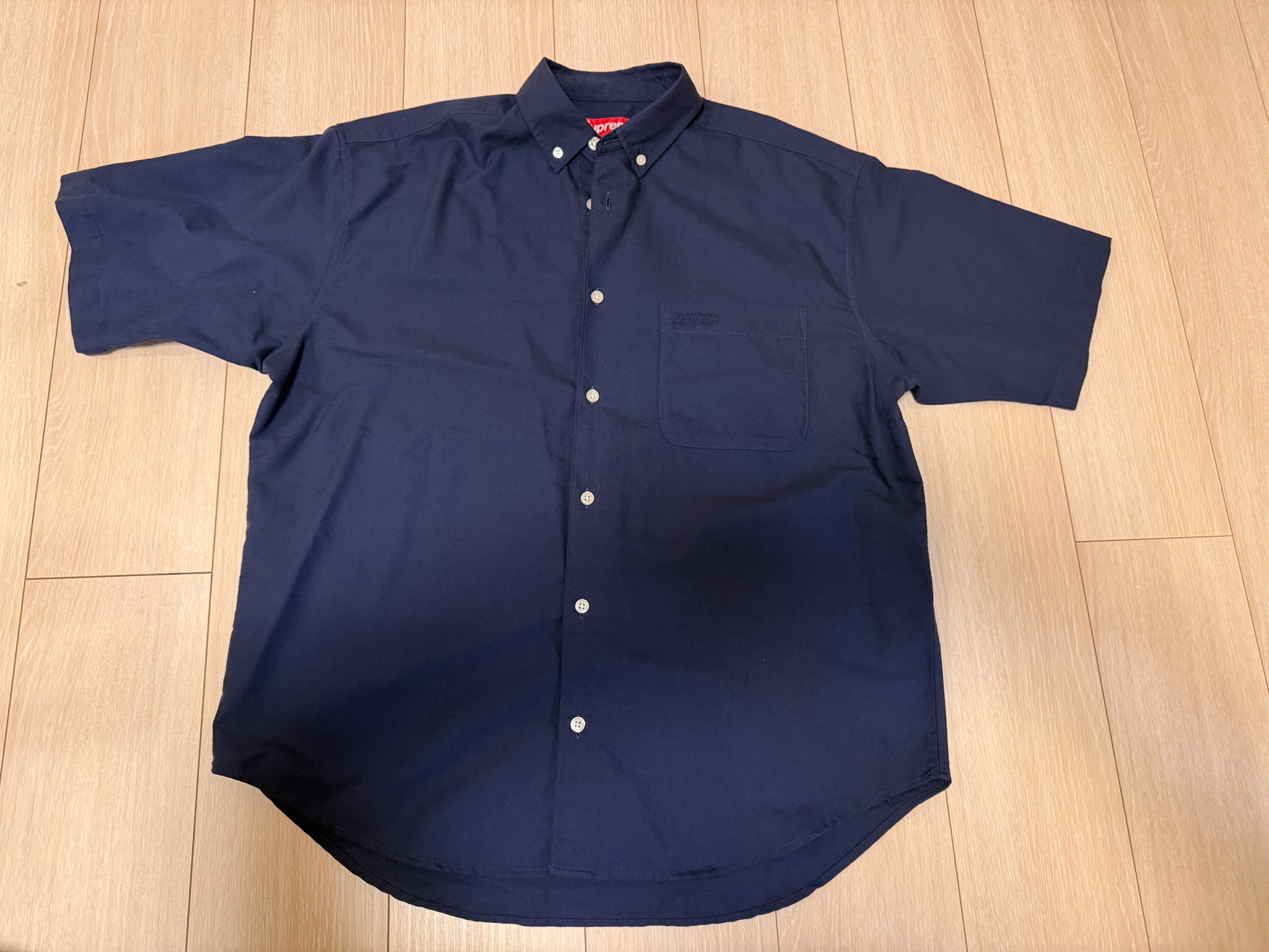 Supreme Loose Fit Oxford S/S Shirt (26SS) "Navy"