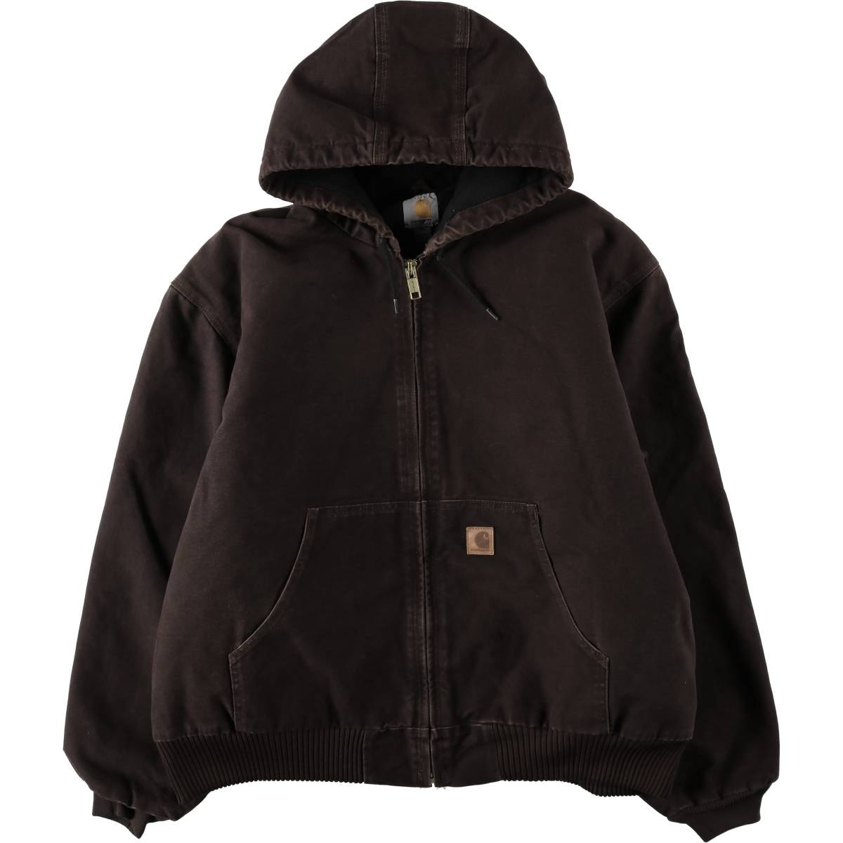 古着 カーハート Carhartt アクティブジャケット 中綿入り ダックフルジップパーカー メンズXXL相当/eaa636560
