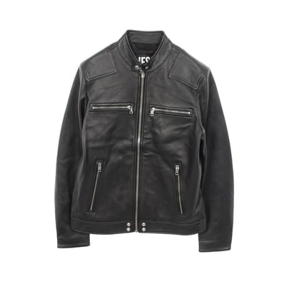 ディーゼル DIESEL L-BOY-R ライダースジャケット 衣料品 アウター レザー シープレザー メンズ ブラック系 【中古】