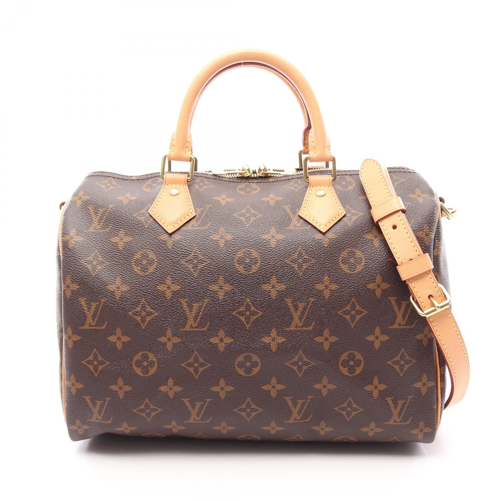 ルイ・ヴィトン LOUIS VUITTON スピーディ バンドリエール30 モノグラム 2WAY ハンドバッグ バッグ PVCコーティングキャンバス レザー レディース ブラウン系 M41112 【中古】