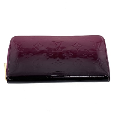 LOUIS VUITTON ルイ・ヴィトン ジッピー ウォレット 長財布 M90395 モノグラムヴェルニ パープル レディース【中古】