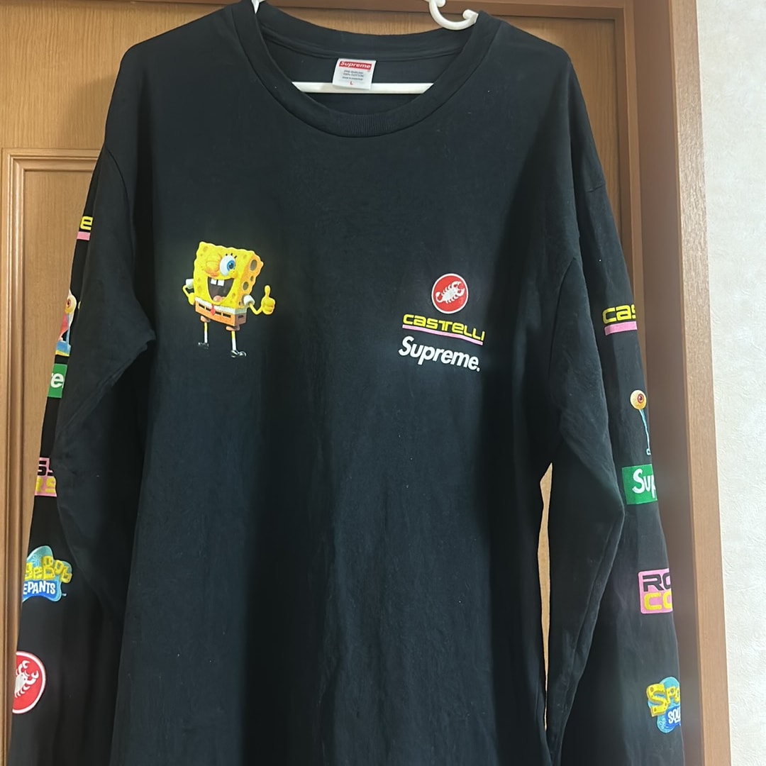 Supreme x SpongeBob Castelli Racing L/S Tee "Black"