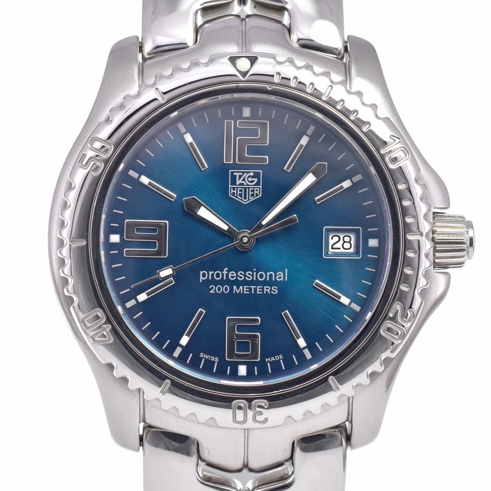 タグホイヤー TAG HEUER WT1119.BA0551 リンク デイト 世界1000本限定 グリーン クォーツ メンズ 良品 箱・保証書付き 腕時計 G#149957