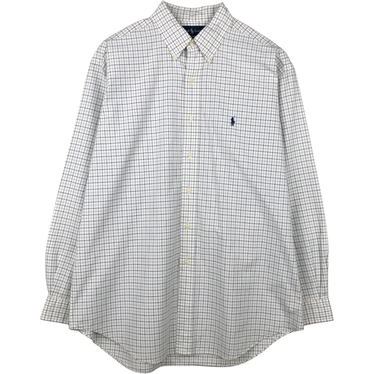 古着 ラルフローレン Ralph Lauren BLAKE 長袖 ボタンダウンチェックシャツ メンズL相当/eaa649591