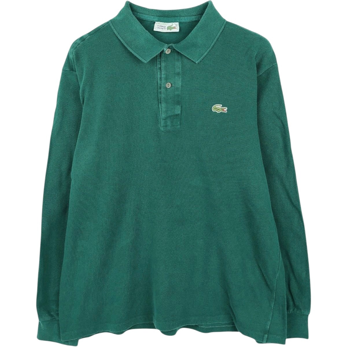 古着 80年代 ラコステ LACOSTE CHEMISE フレンチラコステ 長袖 ポロシャツ フランス製 6 メンズXL相当 ヴィンテージ/eaa669797