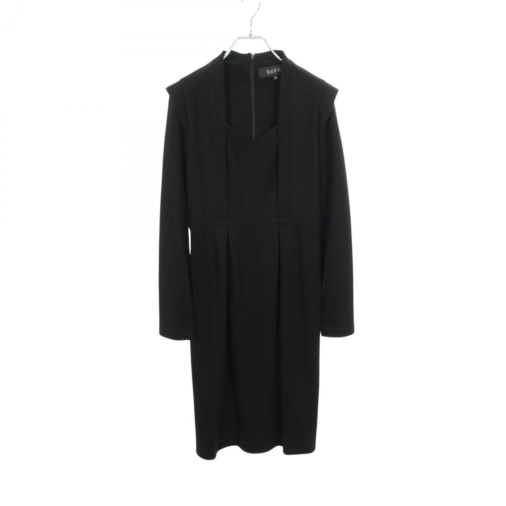 グッチ GUCCI ワンピース 衣料品 トップス ウール レディース ブラック系 333392 【中古】