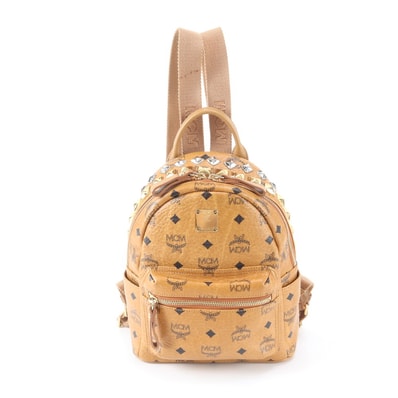 ■美品 MCM エムシーエム ヴィセトススタッズリュックサック