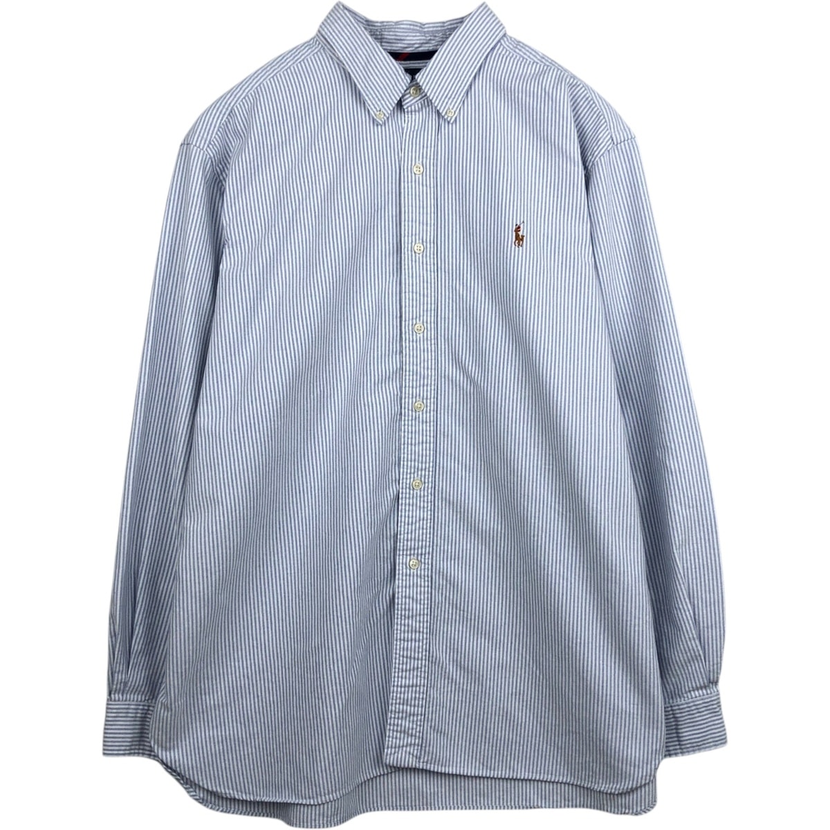 古着 ラルフローレン Ralph Lauren CLASSIC FIT ストライプ柄 長袖 ボタンダウンストライプシャツ メンズXXL相当/eaa459377