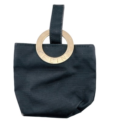 セリーヌ CELINE ポーチ サークルロゴ 小物入れ ブラック
