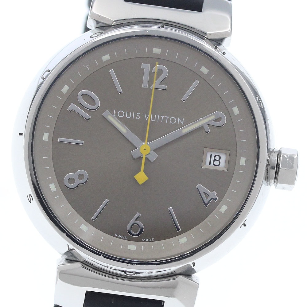 ★箱付き ルイ・ヴィトン タンブール デイト Q1312 ボーイズ 【中古】