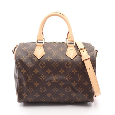 ルイ・ヴィトン LOUIS VUITTON スピーディ バンドリエール25 モノグラム 2WAY ハンドバッグ バッグ PVCコーティングキャンバス レザー モノグラム レディース ブラウン系 M41113 【中古】