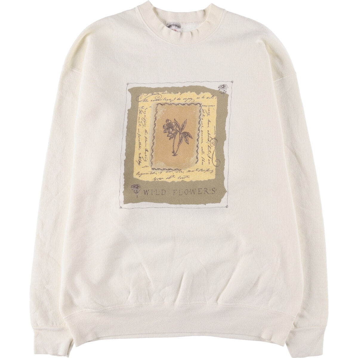 古着 90年代 フルーツオブザルーム FRUIT OF THE LOOM プリントスウェットシャツ トレーナー USA製 メンズXL相当 ヴィンテージ/eaa582212