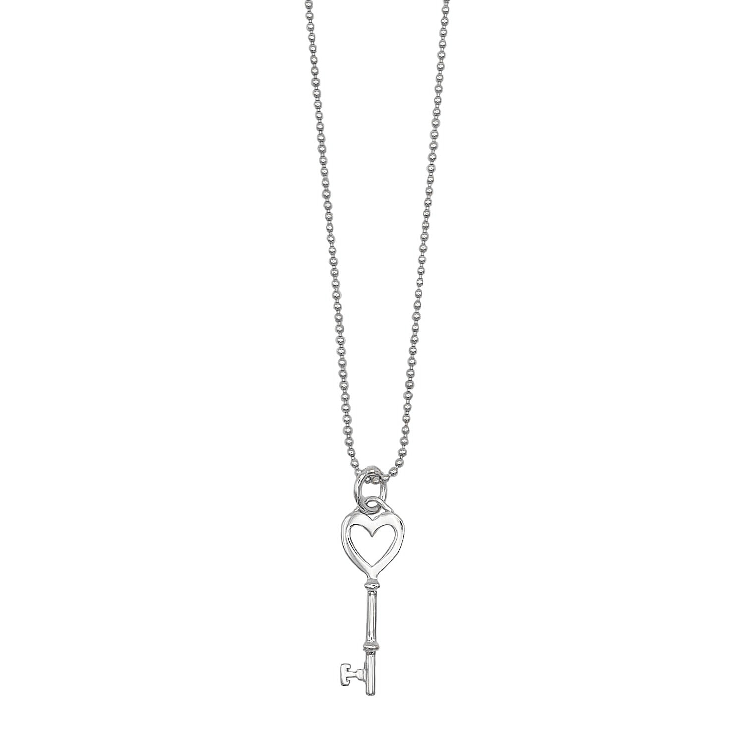 TIFFANY&Co. ティファニー ハートキー ネックレス
 SV925 シルバー 新品仕上済 レディース
 【中古】