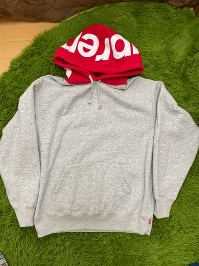 Supreme Contrast Hooded Sweatshirt "Grey"