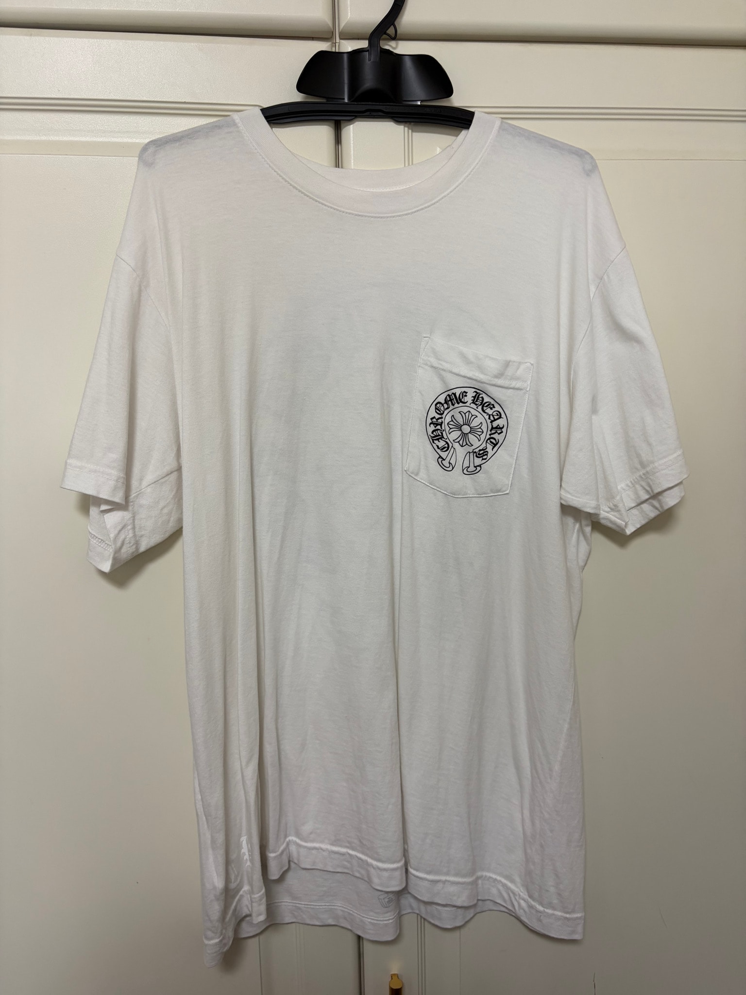 Chrome Hearts Horseshoe Logo Pocket T-Shirt "White"