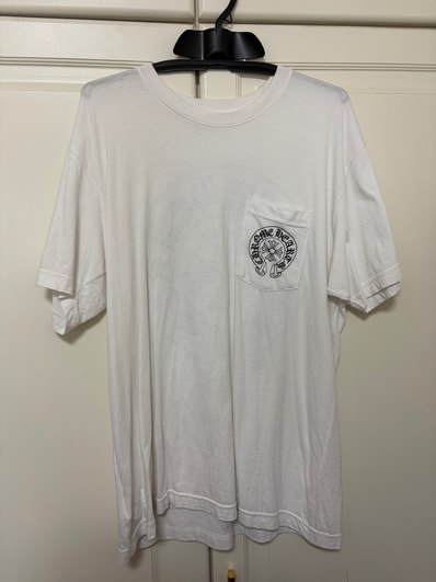 Chrome Hearts Horseshoe Logo Pocket T-Shirt "White"
