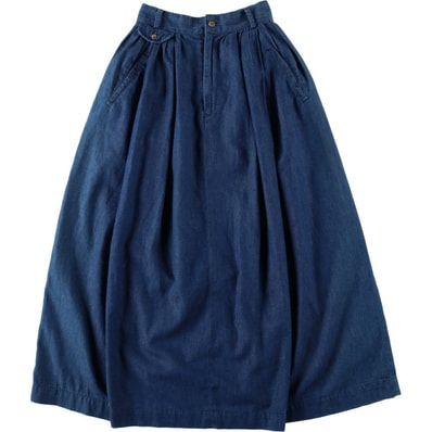 古着 ~90年代 ラルフローレン Ralph Lauren デニム ロング フレアスカート USA製 レディースS相当 ヴィンテージ/eaa619338